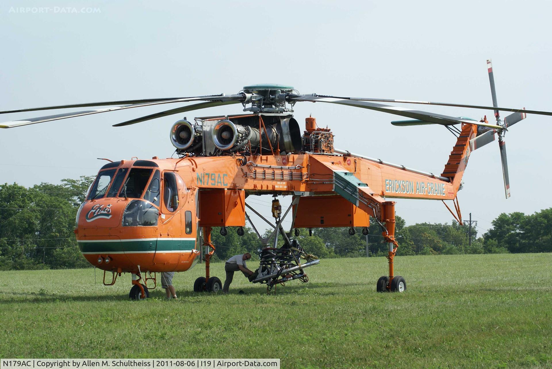 N179AC, 1970 Sikorsky S-64F Skycrane C/N 64091, 1970 Sikorsky S-64F