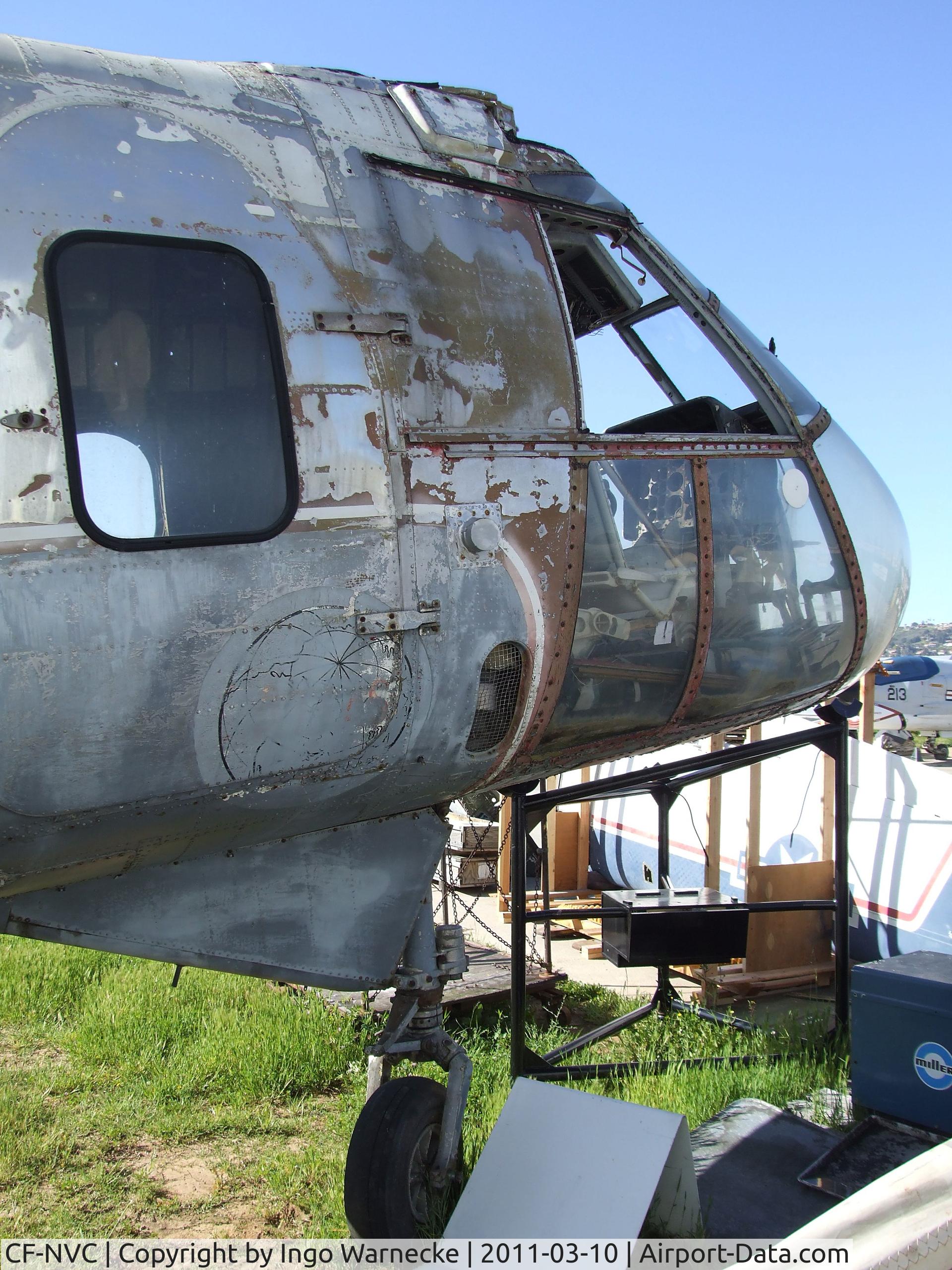 CF-NVC, 1958 Boeing 44B C/N 438, Boeing Vertol 44B (Piasecki H-21B) (ex 'Holy 1') at the San Diego Air & Space Museum's Gillespie Field Annex, El Cajon CA