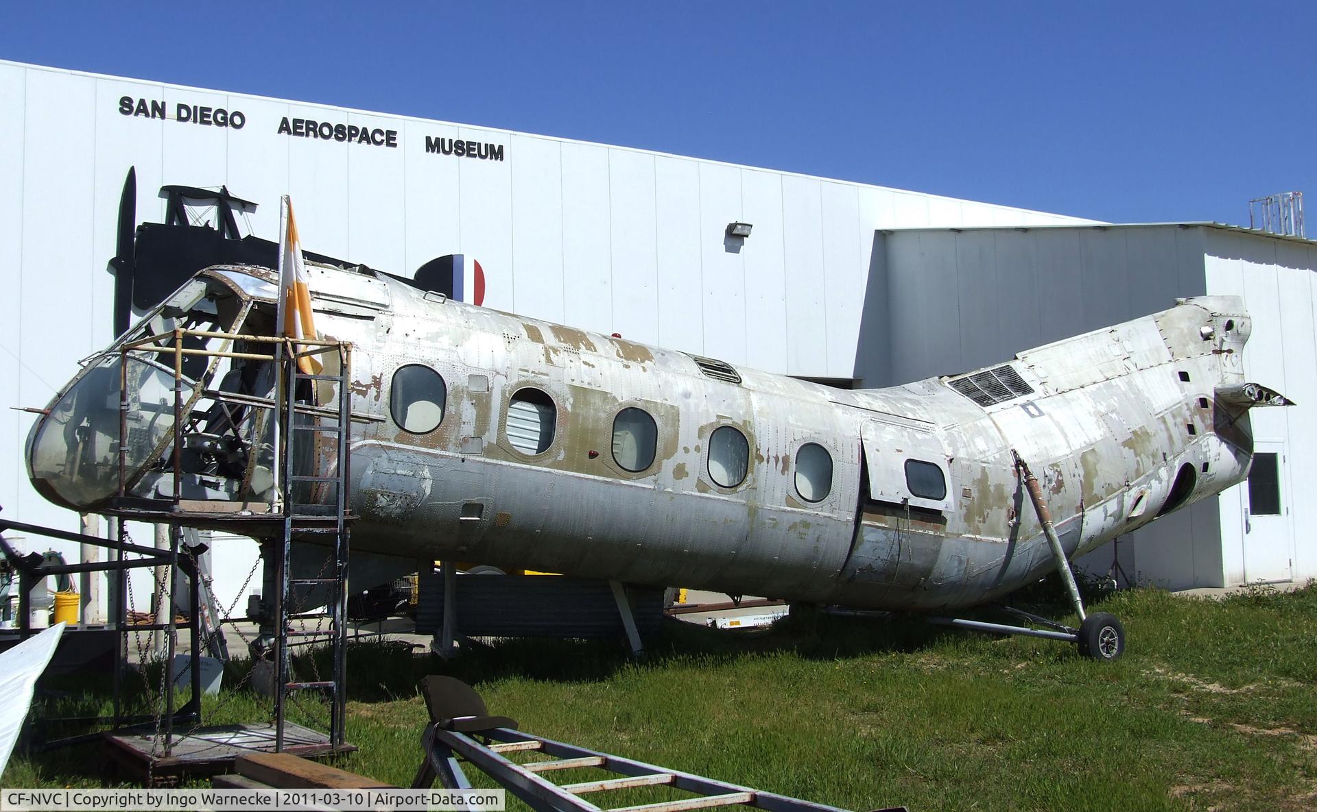 CF-NVC, 1958 Boeing 44B C/N 438, Boeing Vertol 44B (Piasecki H-21B) (ex 'Holy 1') at the San Diego Air & Space Museum's Gillespie Field Annex, El Cajon CA