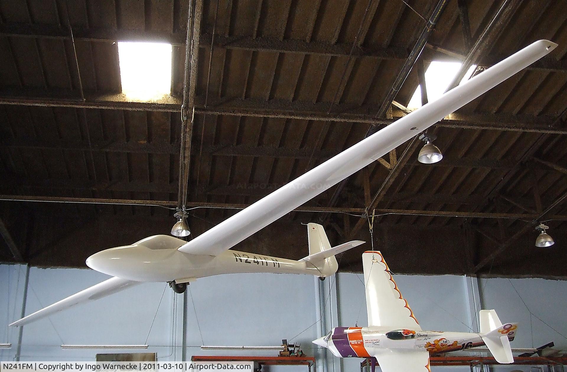 N241FM, 1973 Glasflugel STD LIBELLE 201B C/N 416, Glasflügel Standard-Libelle 201B at the San Diego Air & Space Museum's Gillespie Field Annex, El Cajon CA