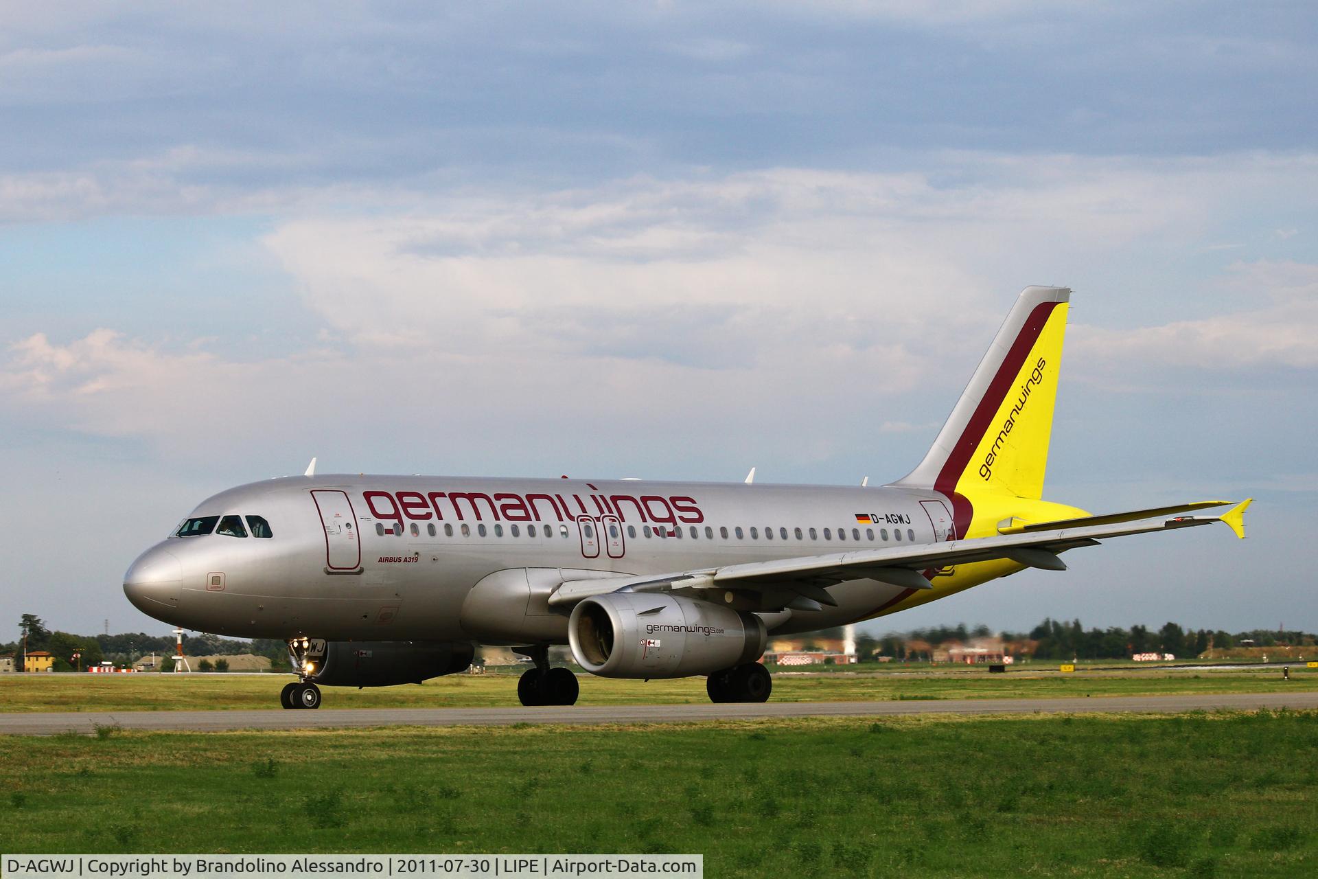 D-AGWJ, 2008 Airbus A319-132 C/N 3375, Bologna, G.Marconi airport