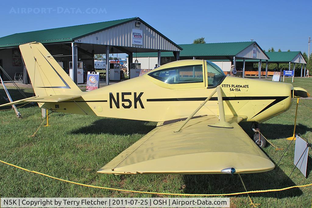 N5K, 1964 Stits SA-11A Playmate C/N 64-1, 1964 Stits PLAYMATE SA-11A, c/n: 64-1 at 2011 Oshkosh