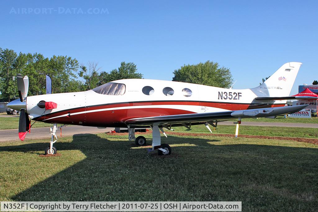 N352F, 2006 Farnborough Aircraft F1C3 Kestrel C/N 0001, 2006 Farnborough Aircraftcorp Ltd FARNBOROUGH F1C3, c/n: 0001 KESTREL on static display at 2011 Oshkosh