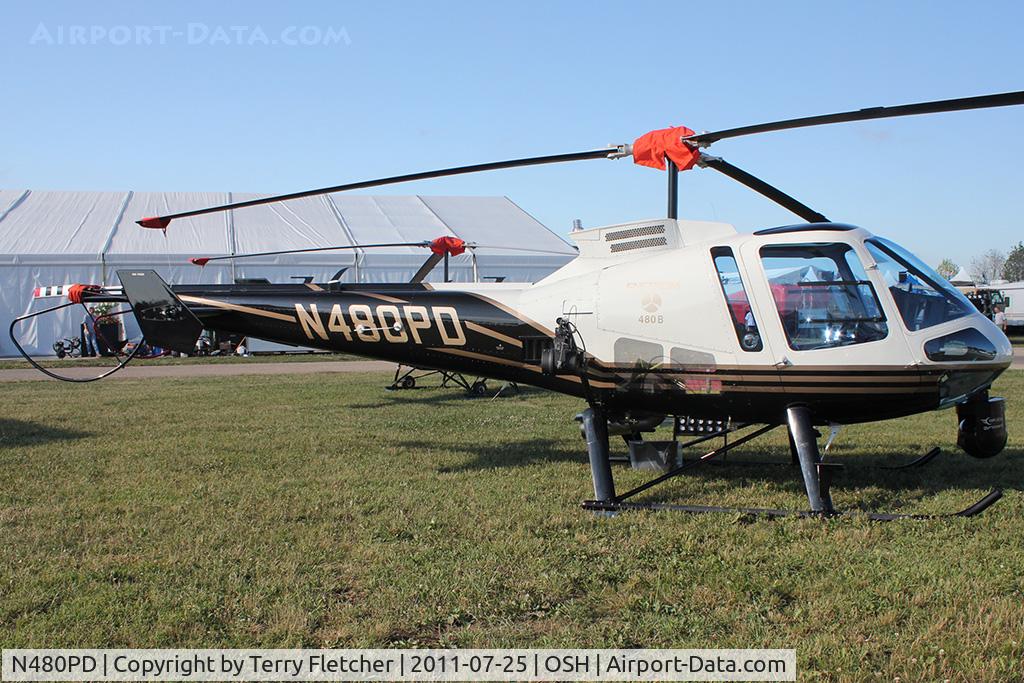 N480PD, 2005 Enstrom 480B C/N 5080, 2005 Enstrom Helicopter Corp 480B, c/n: 5080 on static display at 2011 Oshkosh