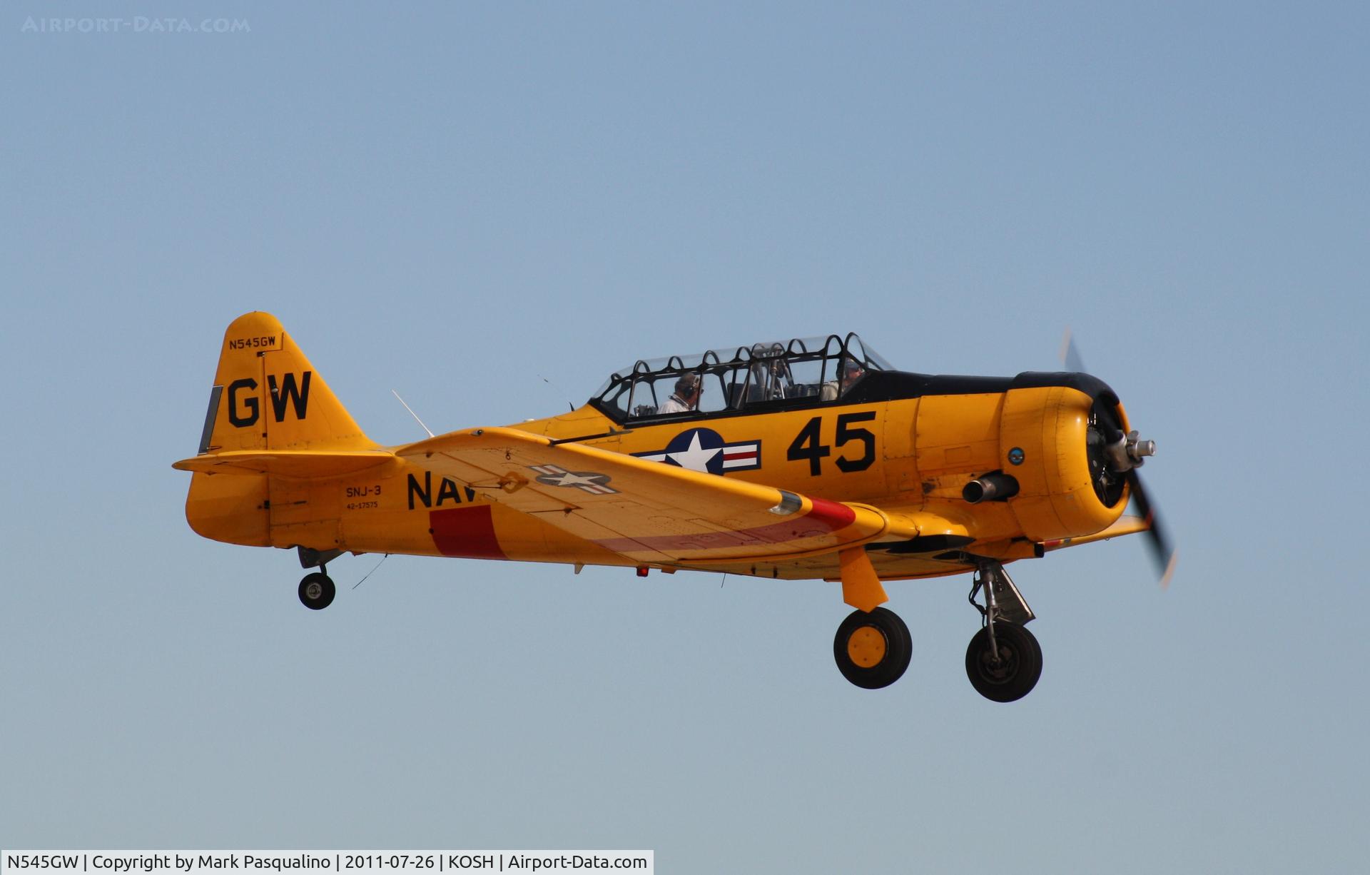 N545GW, 1942 North American SNJ-3 Texan Texan C/N 42-17575, North American AT-6