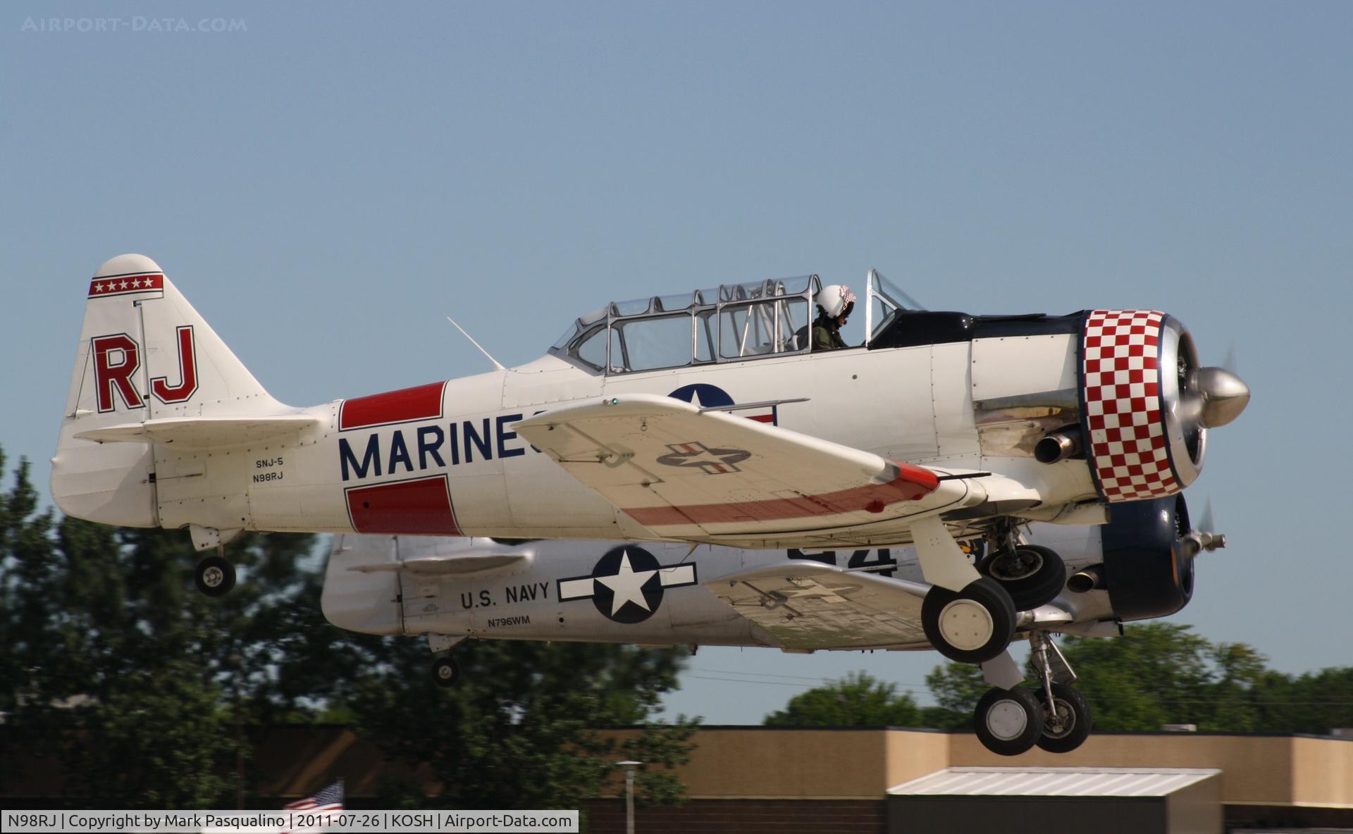 N98RJ, 1944 North American SNJ-5C Texan Texan C/N 88-17960, North American SNJ-5C