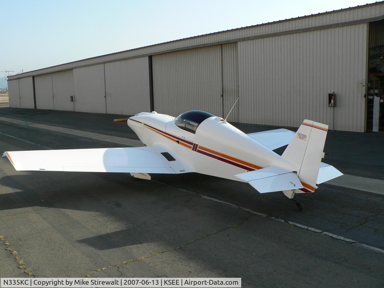 N335KC, 1987 Rand Robinson KR-1.5 C/N 1 (N335KC), Great Plains 2180 with Ellison top-mounted carb.  21 gallons/4GPH, 155 MPH, oxygen, IFR, 1100+ TT