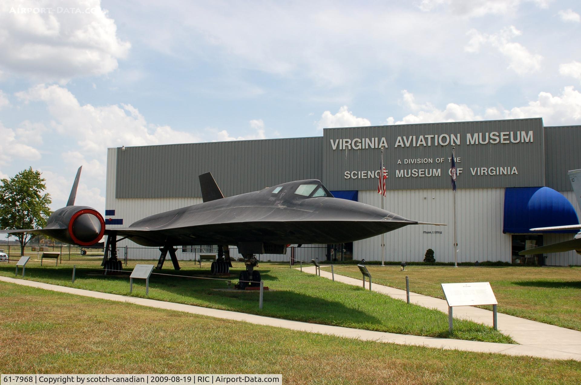 61-7968, 1966 Lockheed SR-71A Blackbird C/N 2019, 1966 Lockheed SR-71A Blackbird at Richmond International Airport,  Richmond, VA