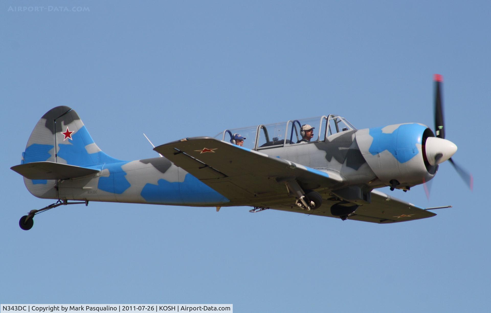 N343DC, 2004 Yakovlev (Aerostar) Yak-52TW C/N 0412508, YAK-52TW