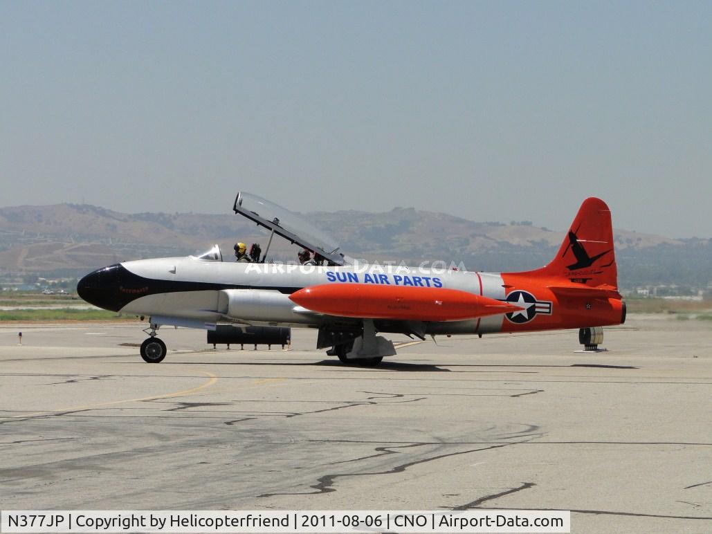 N377JP, Canadair CT-133 Silver Star 3 (CL-30) C/N T33-377, Taxiing to runway for flight
