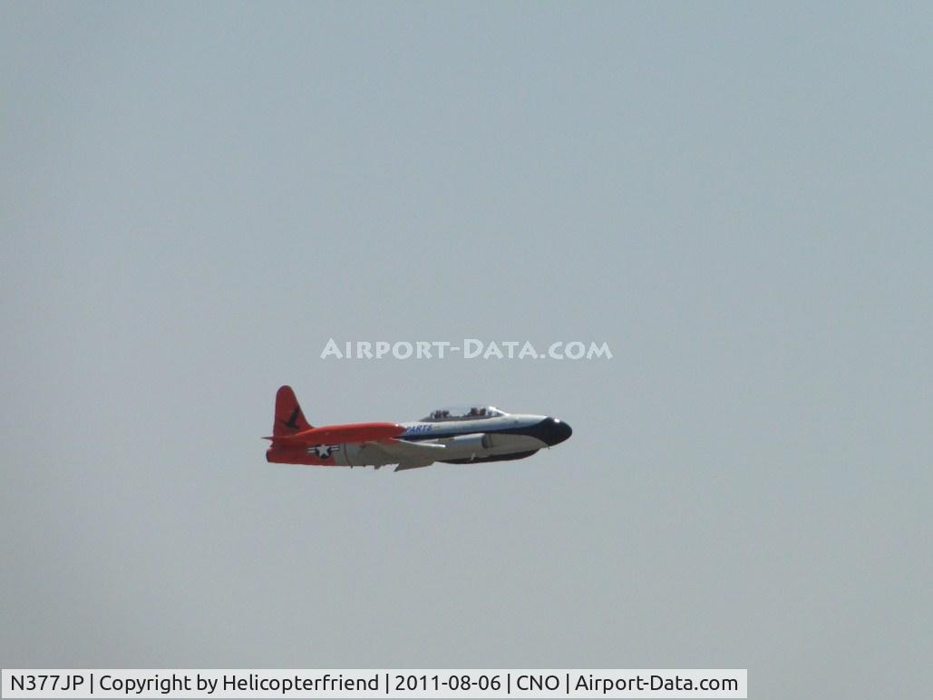 N377JP, Canadair CT-133 Silver Star 3 (CL-30) C/N T33-377, Power was put on, wheels retarcted and she was off for another flight around the pattern