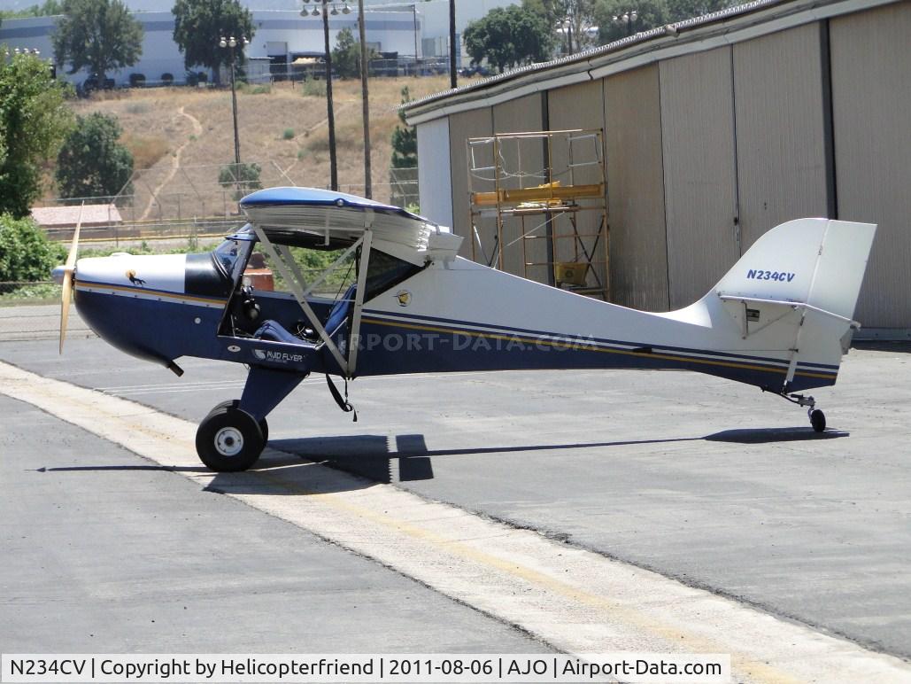 N234CV, 1990 Avid Flyer Model B C/N 234, Parked by a hanger