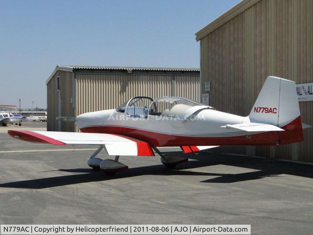 N779AC, Vans RV-6A C/N 23310, Parked on the north end of the hangers