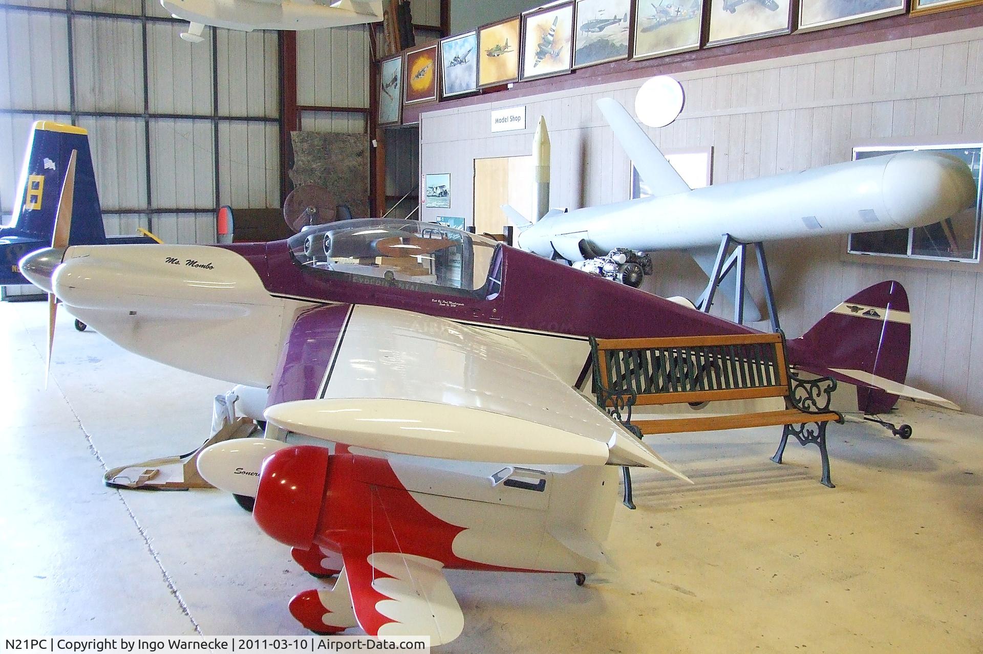 N21PC, 2005 Monnett Sonerai II-B C/N PM01-0397, Monnett (Mombourquette) Sonerai IIB at the San Diego Air & Space Museum's Gillespie Field Annex, El Cajon CA