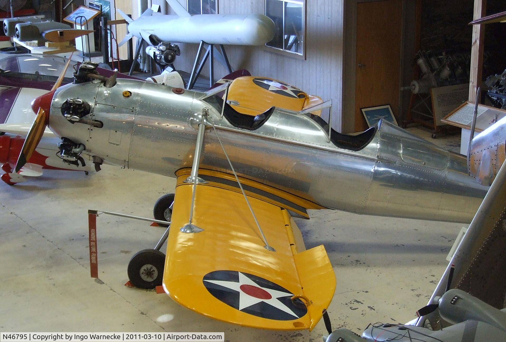 N46795, 1942 Ryan Aeronautical ST3KR C/N 1721, Ryan ST3KR (PT-22 Recruit) at the San Diego Air & Space Museum's Gillespie Field Annex, El Cajon CA