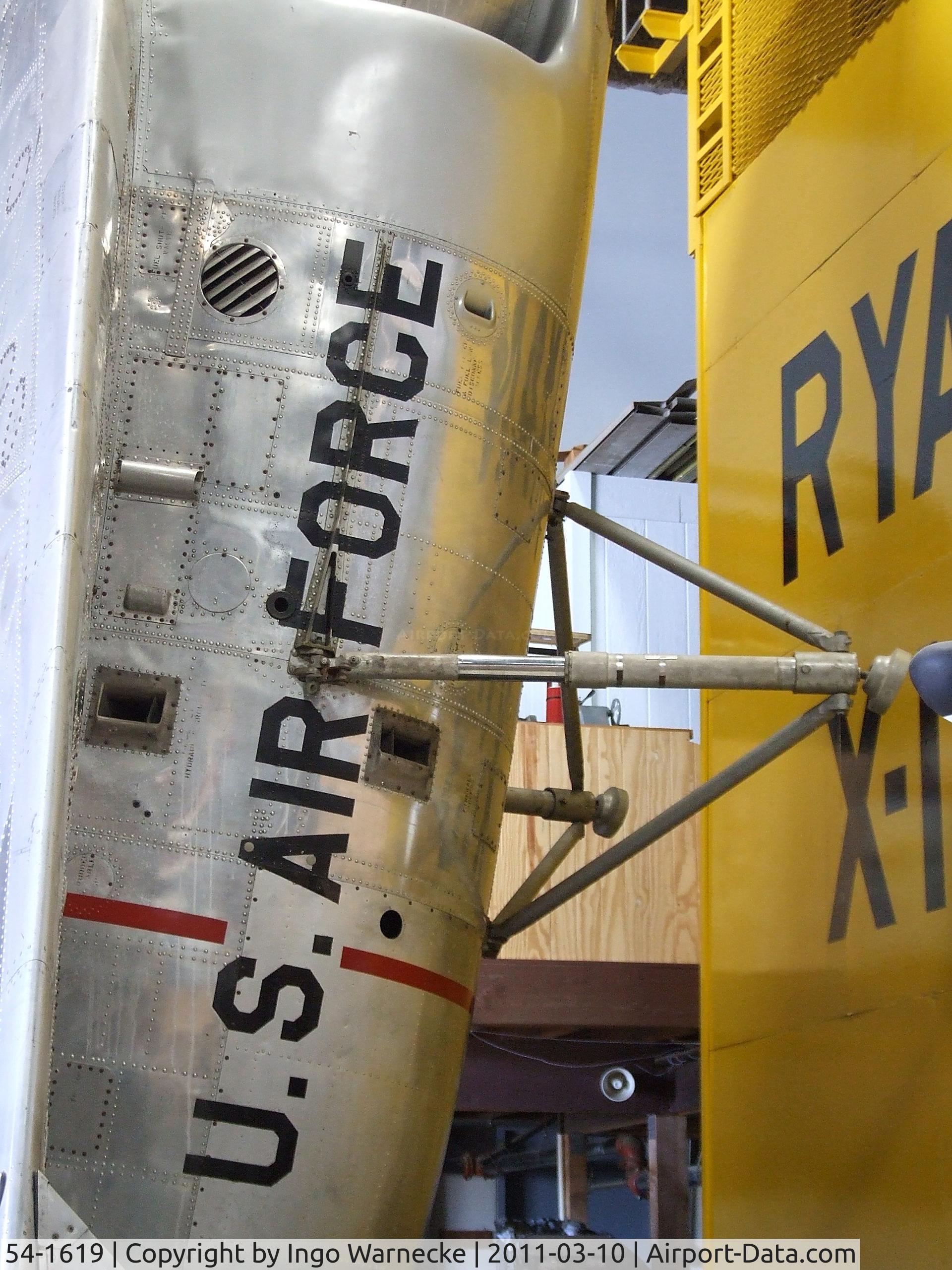 54-1619, 1954 Ryan X-13A-RY Vertijet C/N Not found 54-1619, Ryan X-13A Vertijet at the San Diego Air & Space Museum's Gillespie Field Annex, El Cajon CA