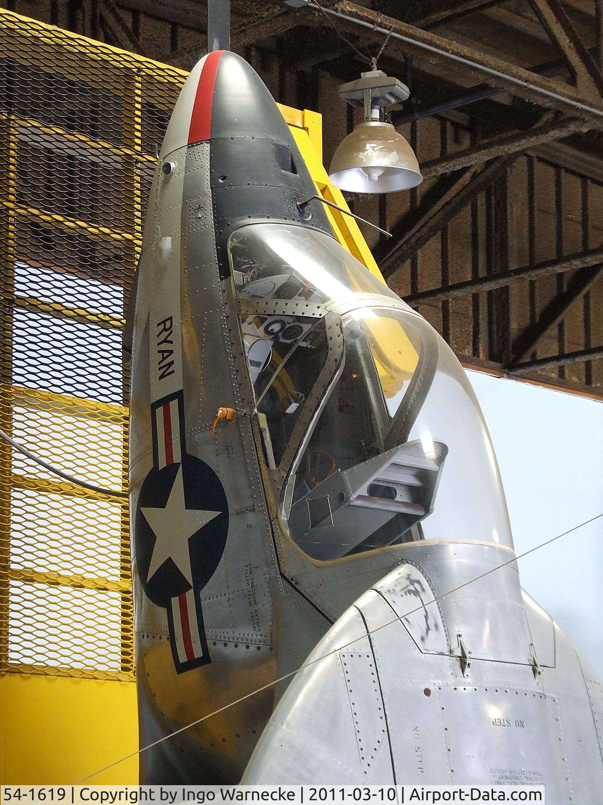 54-1619, 1954 Ryan X-13A-RY Vertijet C/N Not found 54-1619, Ryan X-13A Vertijet at the San Diego Air & Space Museum's Gillespie Field Annex, El Cajon CA