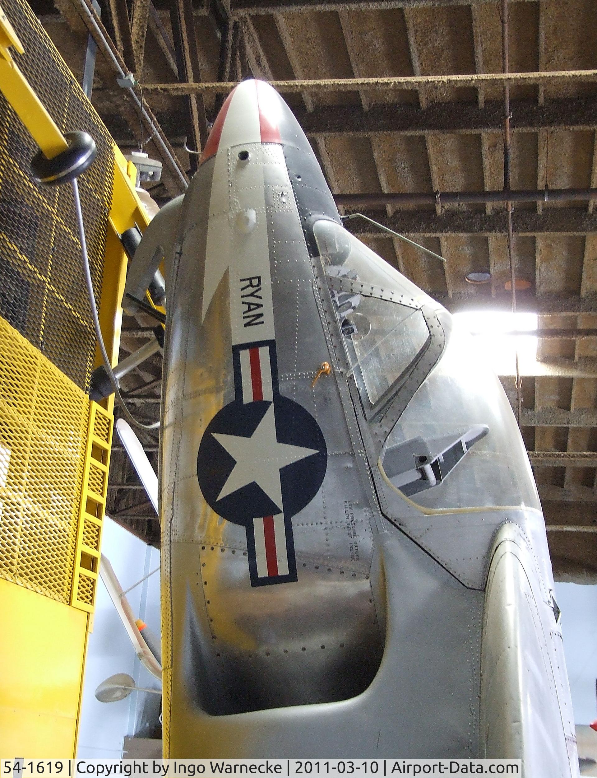 54-1619, 1954 Ryan X-13A-RY Vertijet C/N Not found 54-1619, Ryan X-13A Vertijet at the San Diego Air & Space Museum's Gillespie Field Annex, El Cajon CA