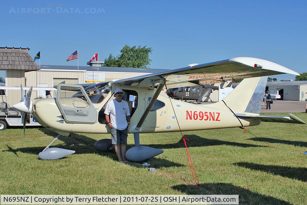 N695NZ, Glasair GS-2 Sportsman C/N 7246, Wade John D GLASTAR SPORTSMAN, c/n: 7246 at 2011 Oshkosh