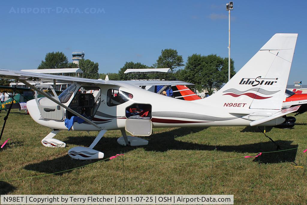N98ET, 1997 Stoddard-Hamilton Glastar C/N 5165, 1997 N34762 Inc GLASTAR, c/n: 5165 at 2011 Oshkosh