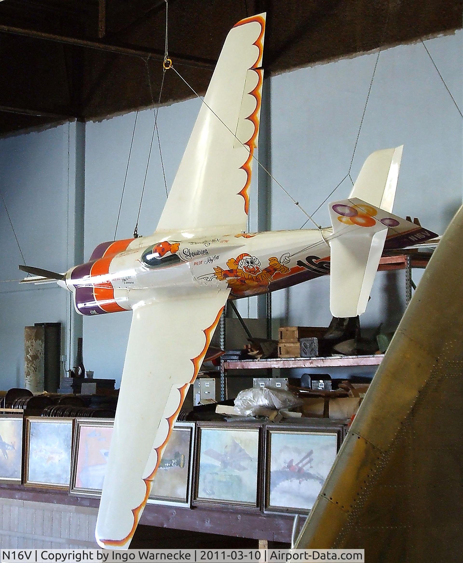 N16V, 1948 Mercury Air Shoestring C/N 101, Mercury Shoestring racer at the San Diego Air & Space Museum's Gillespie Field Annex, El Cajon CA