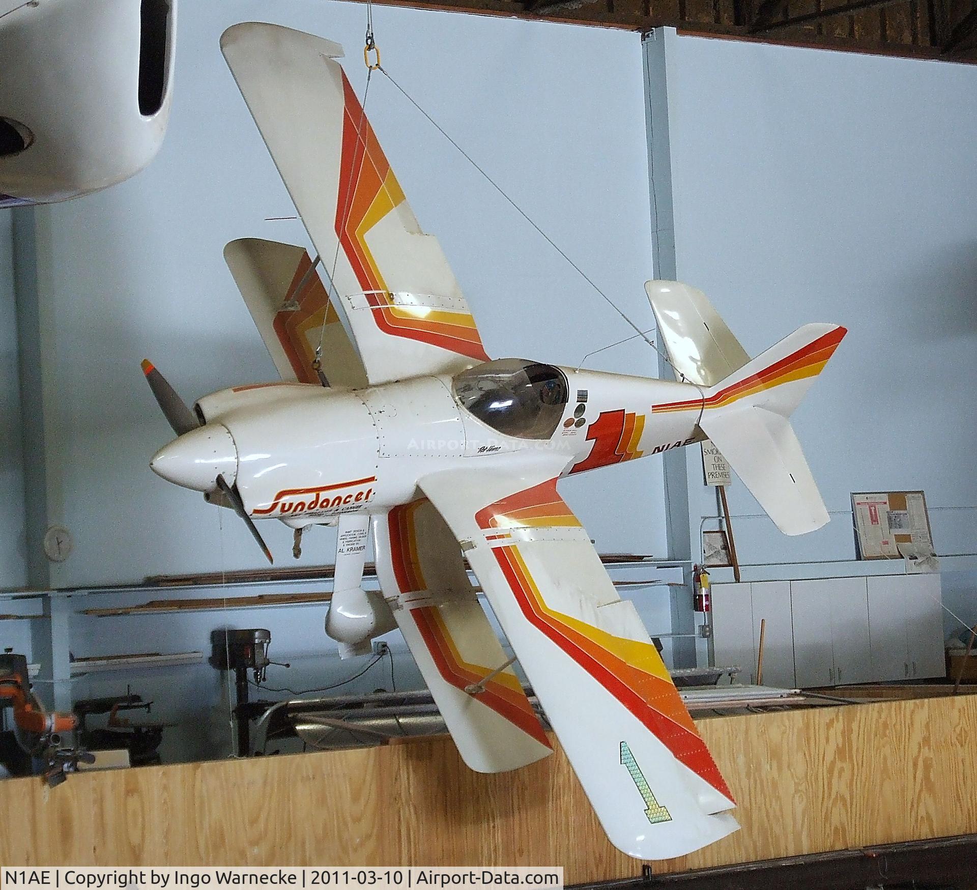 N1AE, 1974 Williams-Cangie WC-1 Sundancer C/N 1, Williams-CANGIE WC-1 at the San Diego Air & Space Museum's Gillespie Field Annex, El Cajon CA