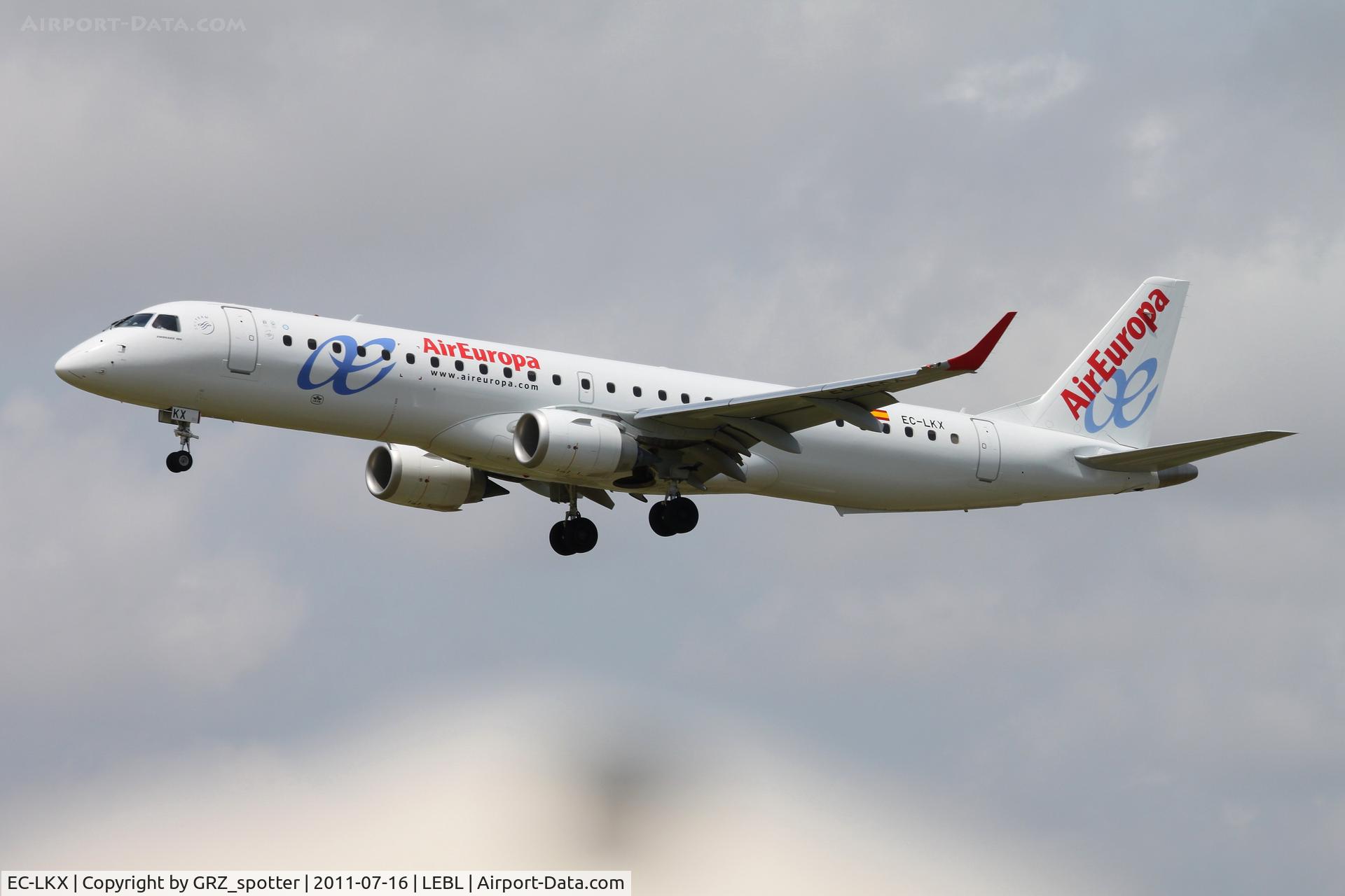 EC-LKX, 2011 Embraer 195LR  (ERJ-190-200LR) C/N 19000437, .....
