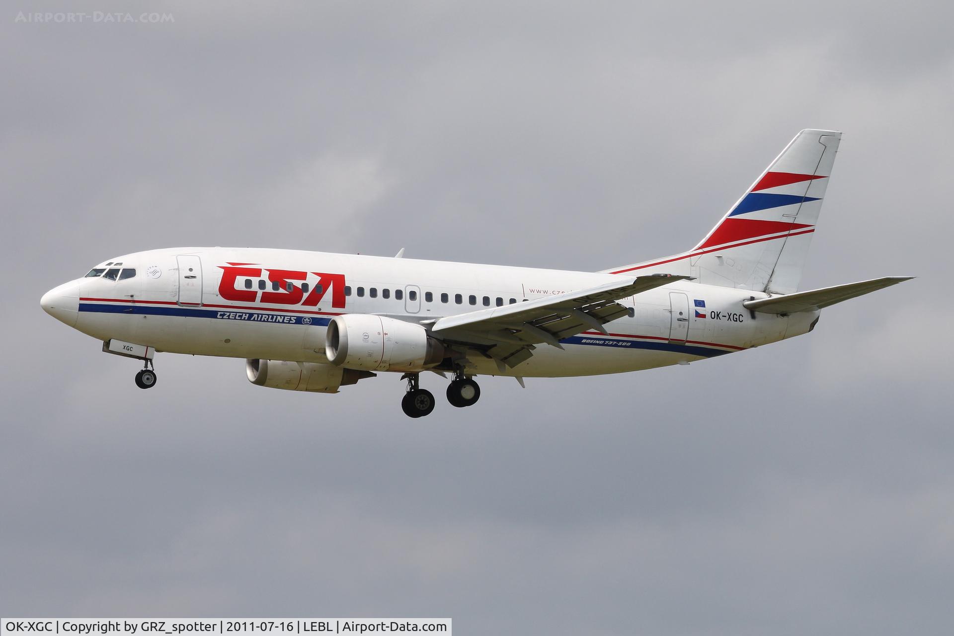 OK-XGC, 1992 Boeing 737-55S C/N 26541, .....