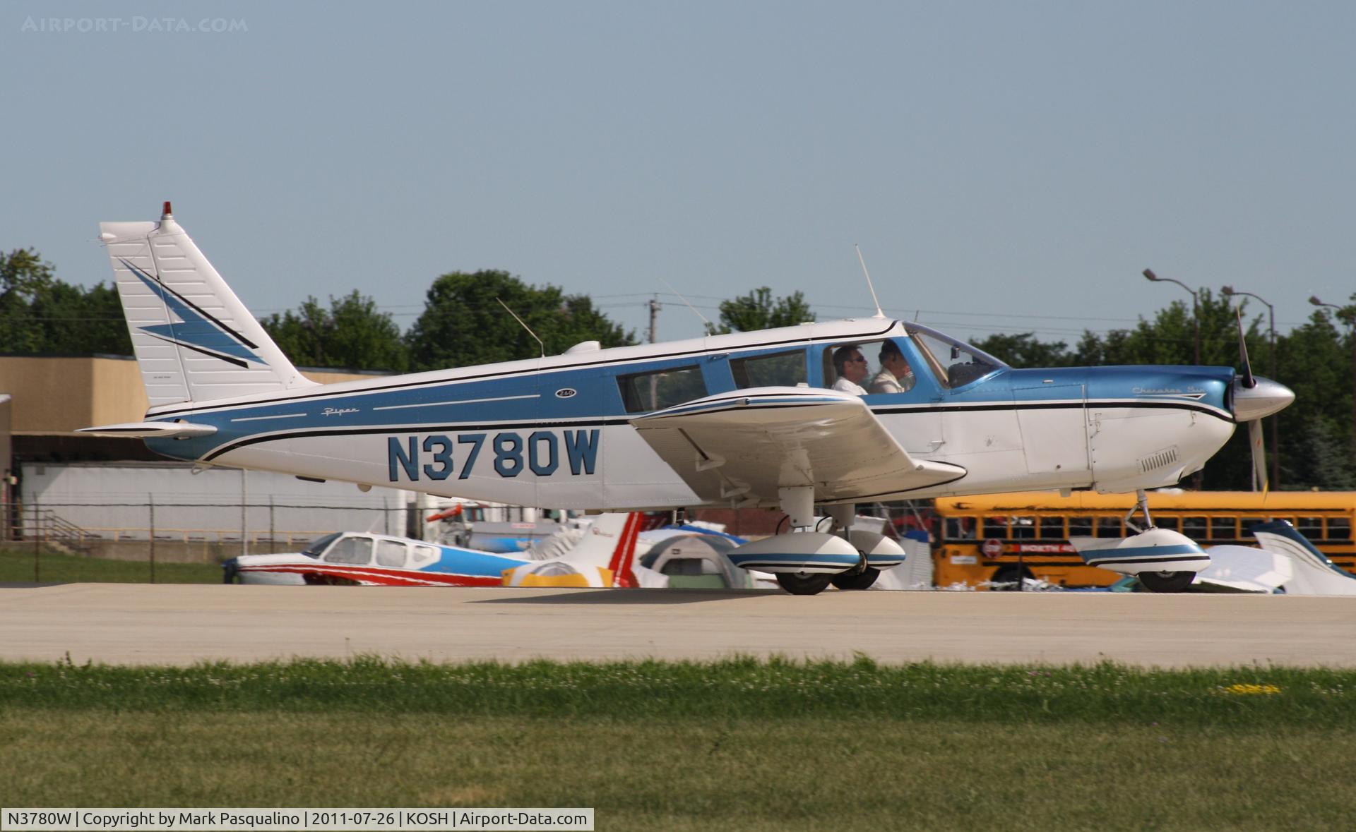 N3780W, 1966 Piper PA-32-260 Cherokee Six Cherokee Six C/N 32-702, Piper PA-32-260