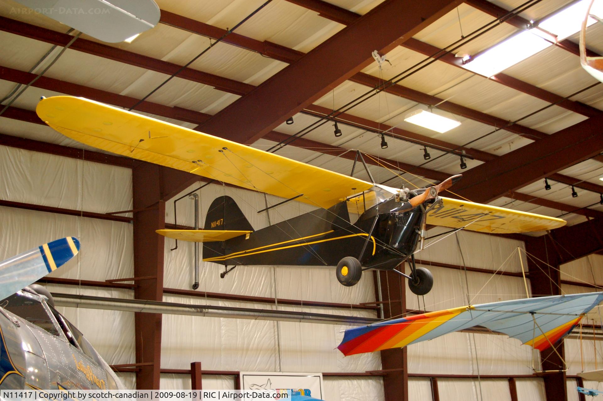 N11417, 1931 Aeronca C-2 C/N A151, 1932 Aeronca C-2 at the Virginia Aviation Museum, Richmond International Airport, Richmond, VA