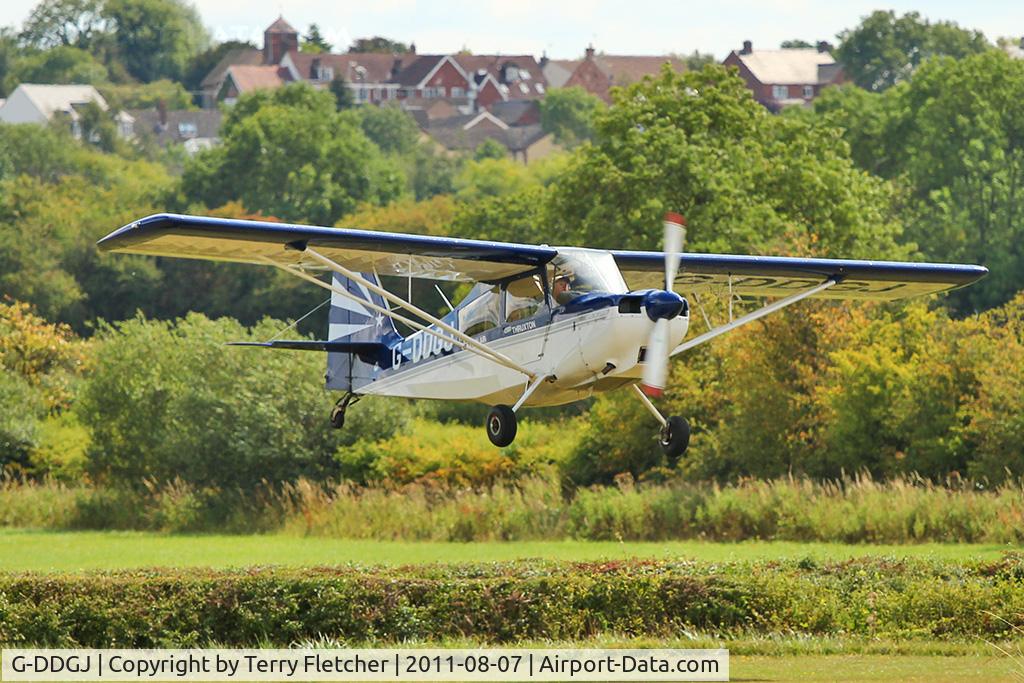G-DDGJ, 2007 American Champion 8KCAB Super Decathlon C/N 1049-2007, 2007 American Champion Aircraft Corporation CHAMPION 8KCAB, c/n: 1049-2007 arriving at 2011 Stoke Golding Stakeout