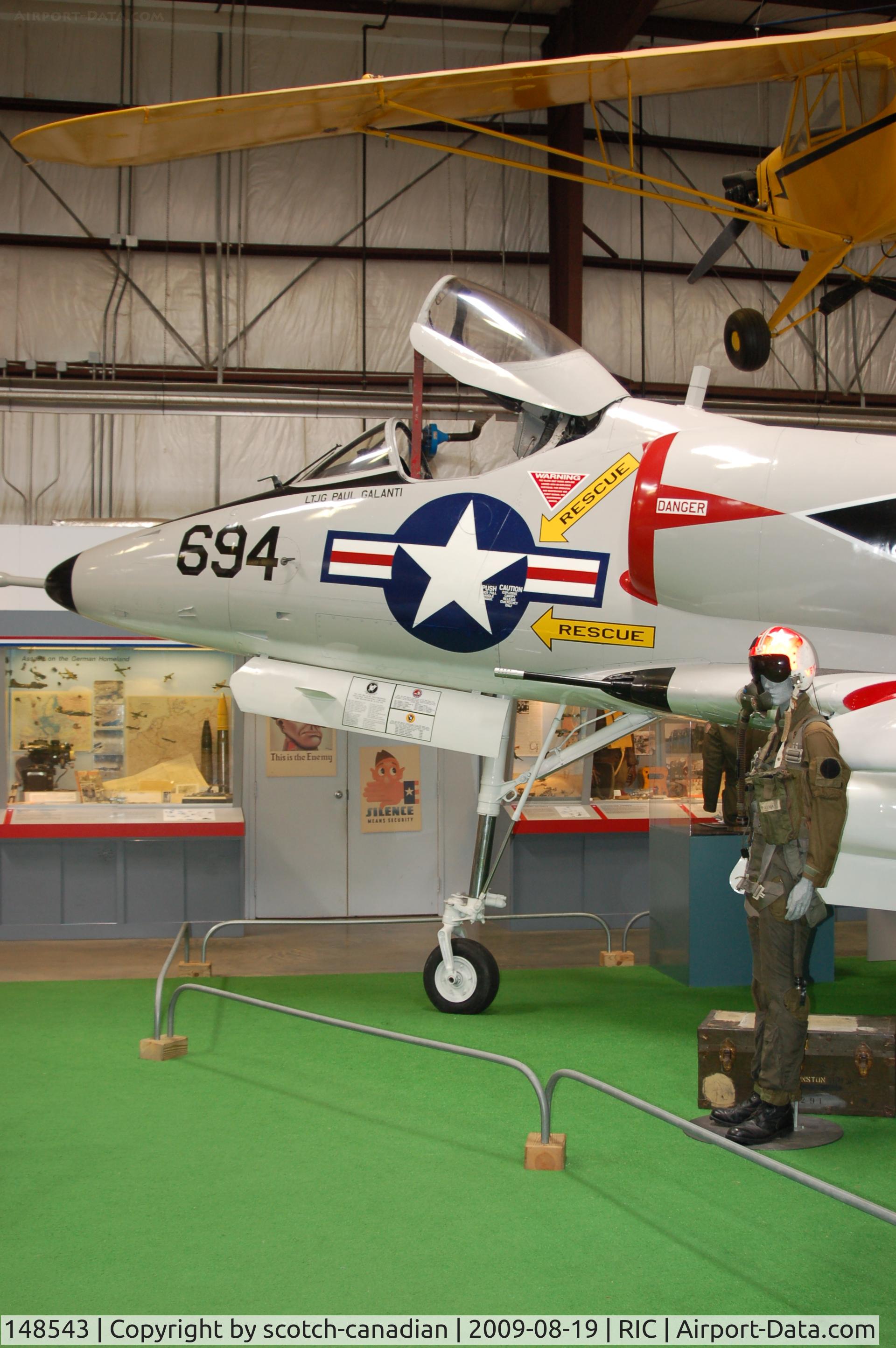 148543, Douglas A-4C Skyhawk C/N 12736, Douglas A-4C Skyhawk at the Virginia Aviation Museum, Richmond International Airport, Richmond, VA