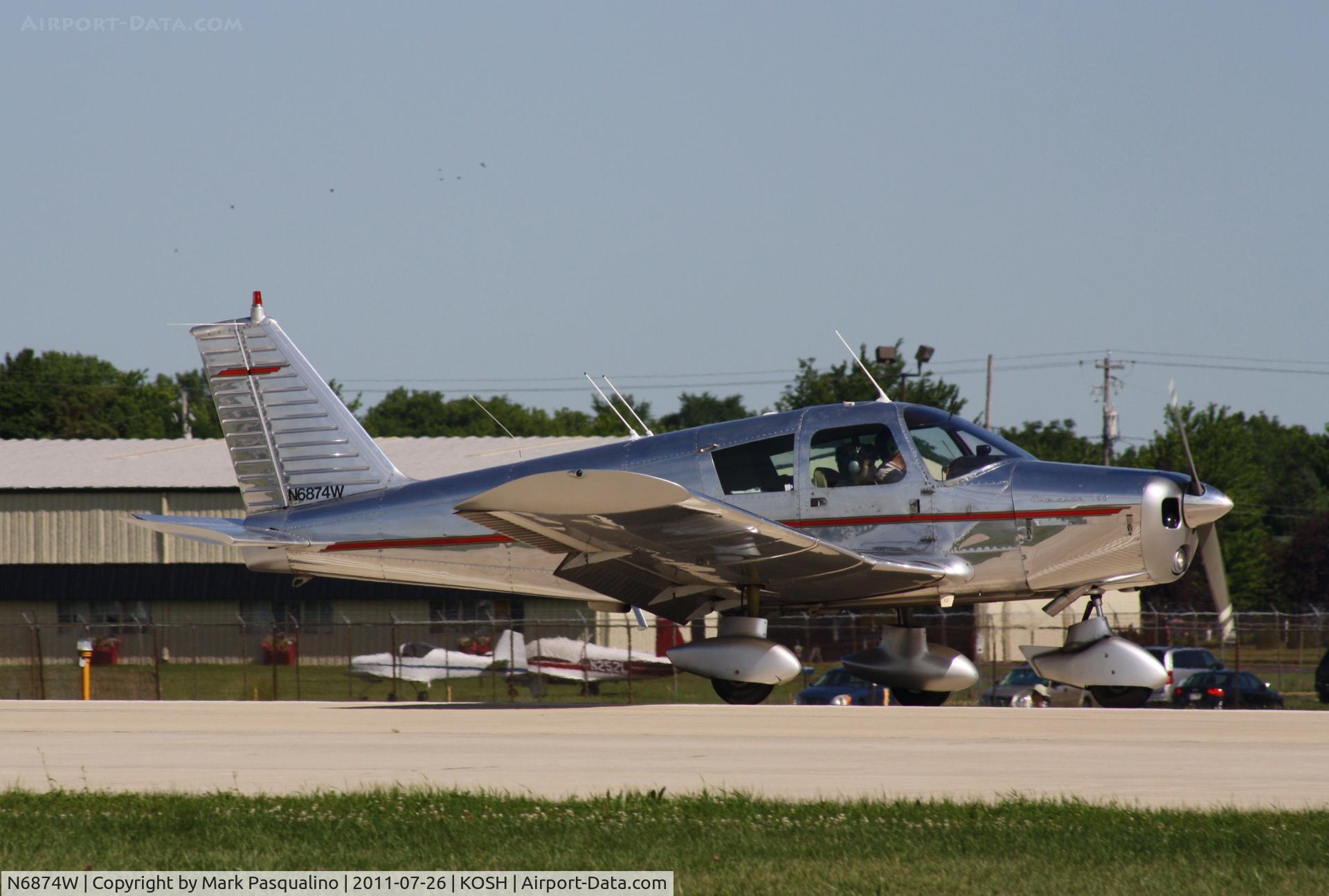 N6874W, 1965 Piper PA-28-140 Cherokee C/N 28-21030, Piper PA-28-140