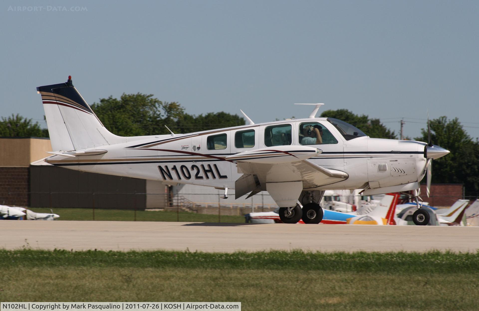 N102HL, 1979 Beech A36 Bonanza 36 C/N E-1462, Beech A36