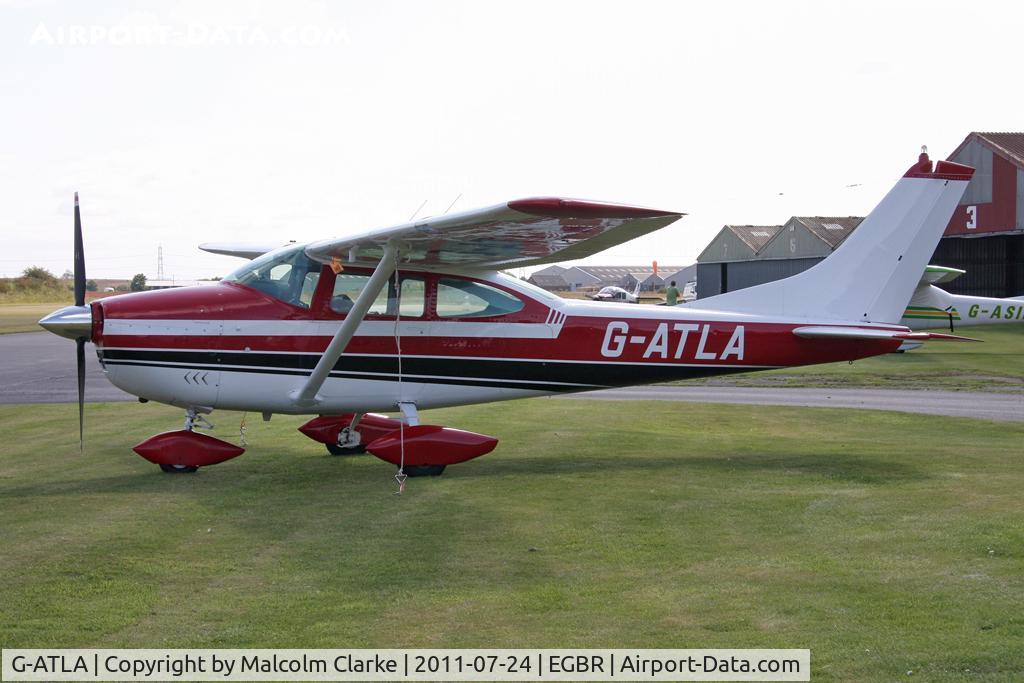 G-ATLA, 1966 Cessna 182J Skylane C/N 182-56923, Cessna 182J Skylane at Breighton Airfield's Wings & Wheels Weekend, July 2011.