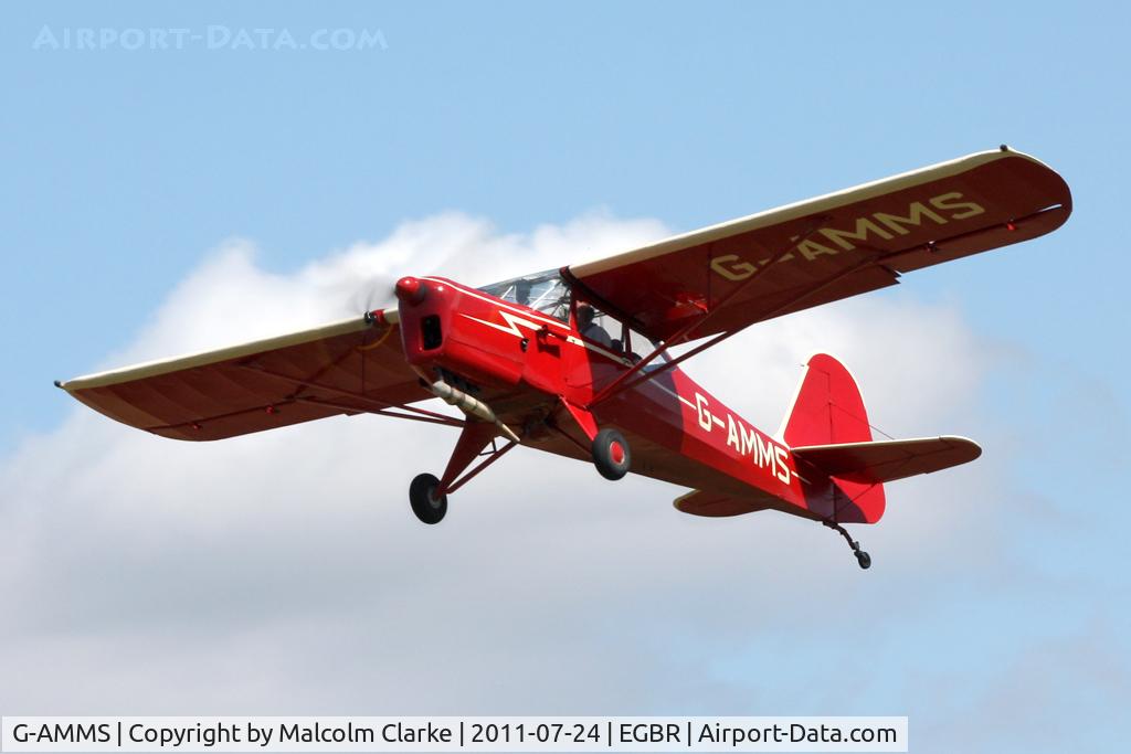G-AMMS, 1951 Auster J-5K Aiglet Trainer C/N 2745, Auster J5K at Breighton Airfield's Wings & Wheels Weekend, July 2011.