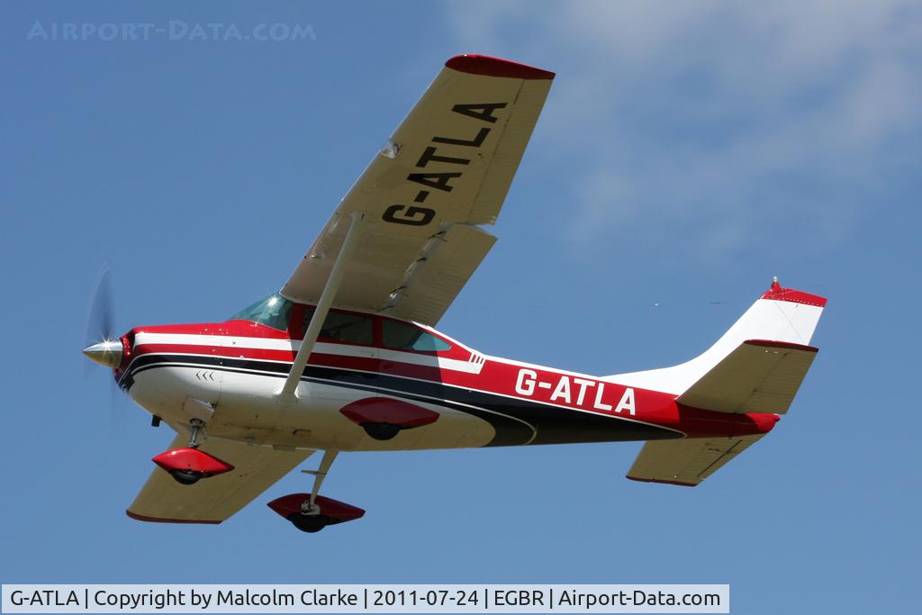 G-ATLA, 1966 Cessna 182J Skylane C/N 182-56923, Cessna 182J at Breighton Airfield's Wings & Wheels Weekend, July 2011.