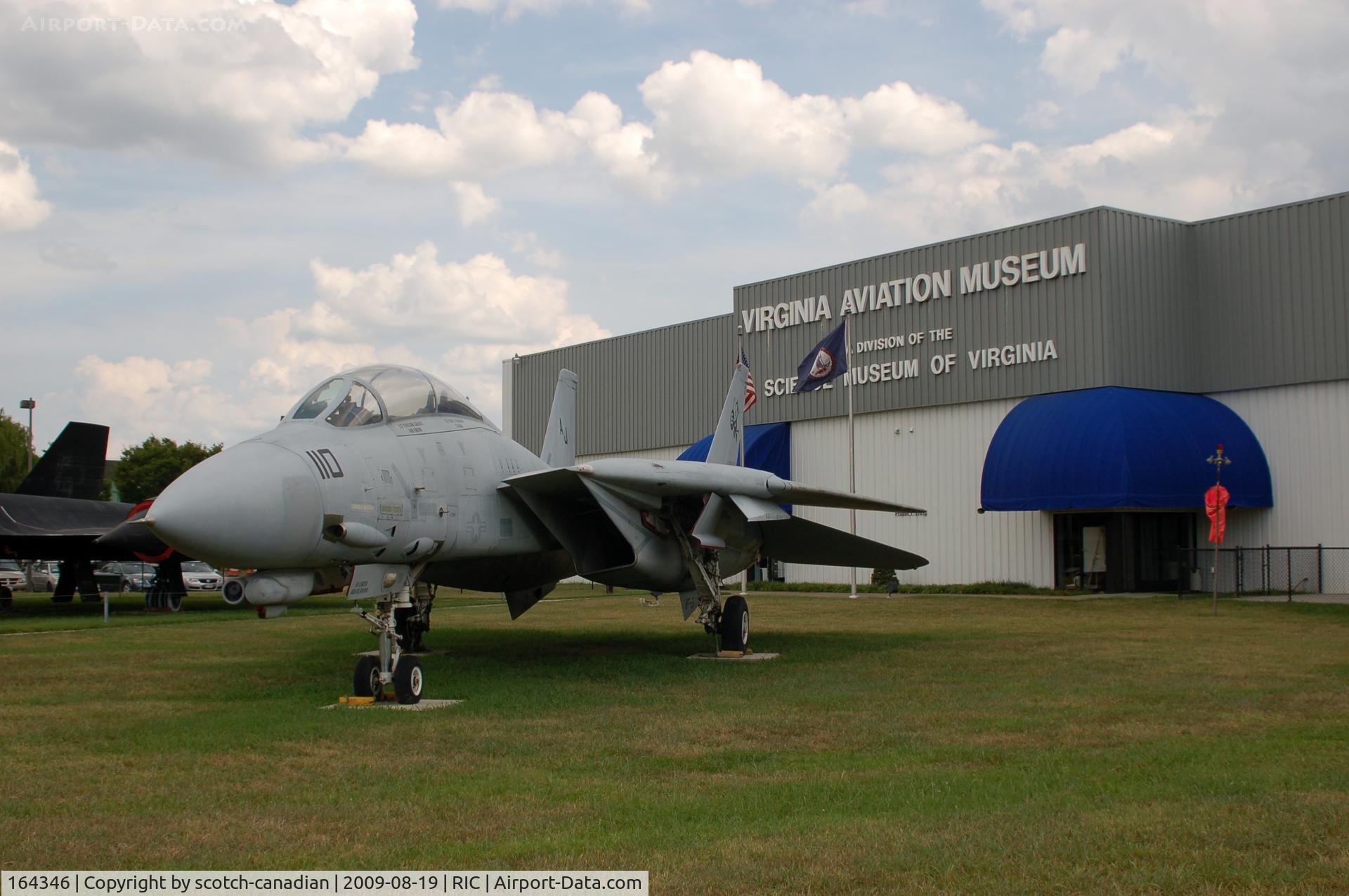 164346, 1992 Grumman F-14D Tomcat C/N 621, Grumman F-14D Tomcat at the Virginia Aviation Museum, Richmond International Airport, Richmond, VA