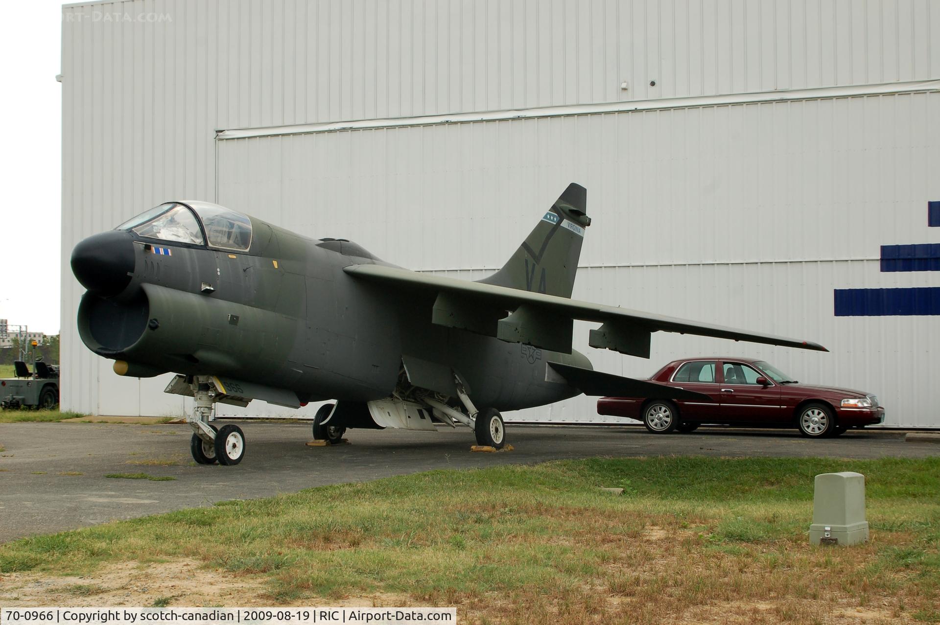 70-0966, 1970 LTV A-7D Corsair II C/N D-112, 1970 Vought A-7D Corsair II at the Virginia Aviation Museum, Richmond, VA