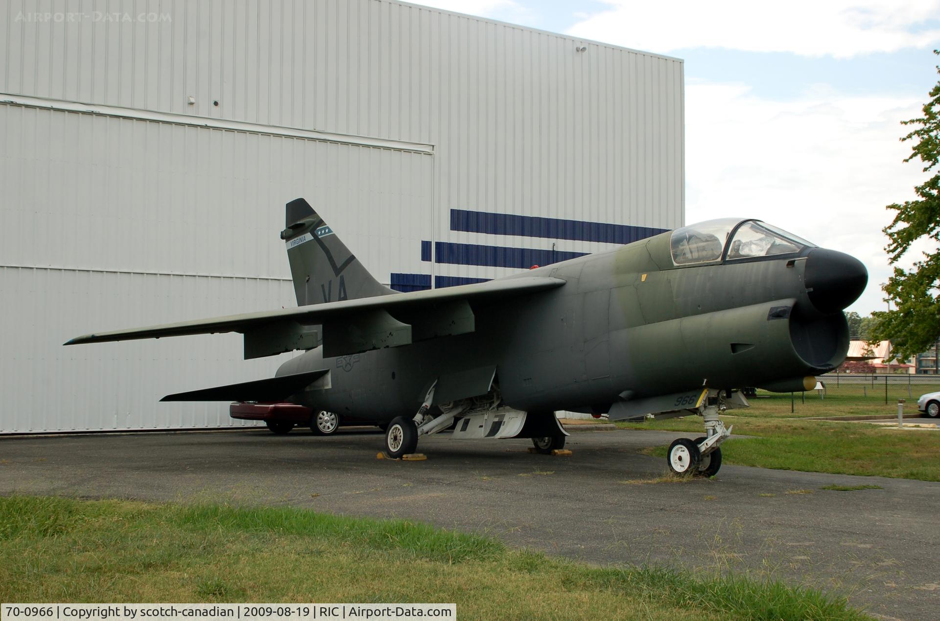70-0966, 1970 LTV A-7D Corsair II C/N D-112, 1970 Vought A-7D Corsair II at the Virginia Aviation Museum, Richmond, VA