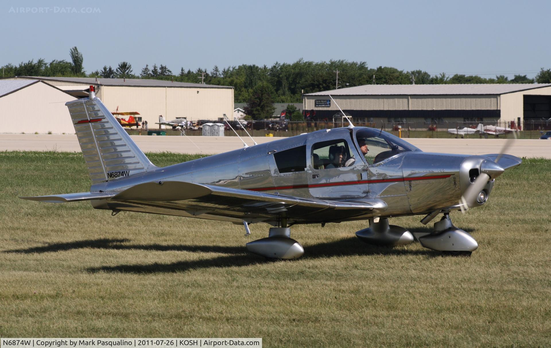N6874W, 1965 Piper PA-28-140 Cherokee C/N 28-21030, Piper PA-28-140