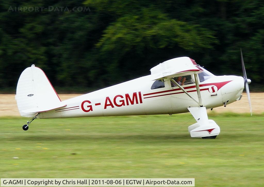 G-AGMI, 1941 Luscombe 8E Silvaire C/N 1569, at the Luscombe fly-in at Oaksey Park