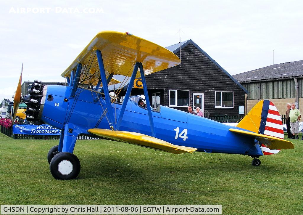 G-ISDN, 1941 Boeing N2S-3 Kaydet C/N 75-1263, Oaksey Park resident