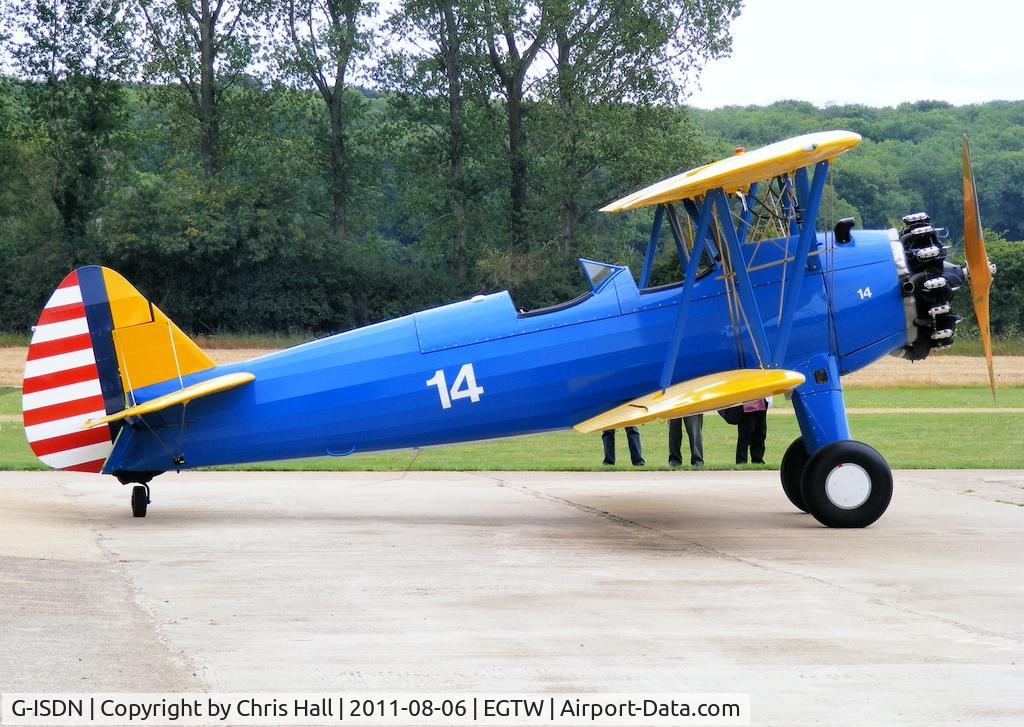 G-ISDN, 1941 Boeing N2S-3 Kaydet C/N 75-1263, Oaksey Park resident