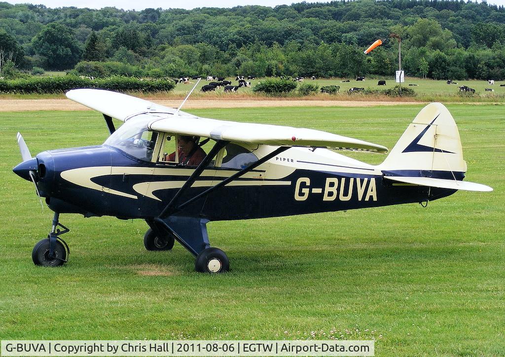 G-BUVA, 1959 Piper PA-22-135 Tri-Pacer C/N 22-1301, Oaksey Park resident