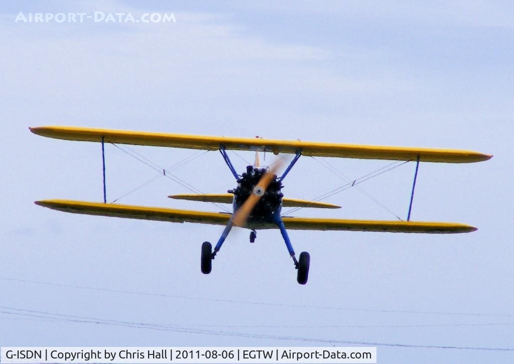 G-ISDN, 1941 Boeing N2S-3 Kaydet C/N 75-1263, Oaksey Park resident