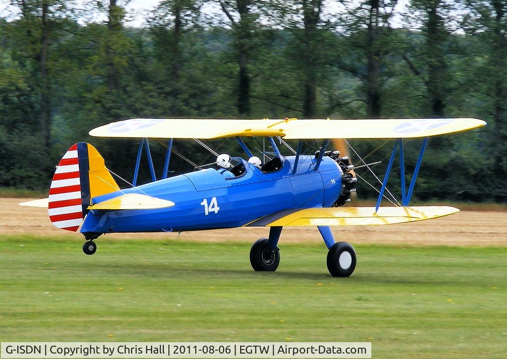 G-ISDN, 1941 Boeing N2S-3 Kaydet C/N 75-1263, Oaksey Park resident
