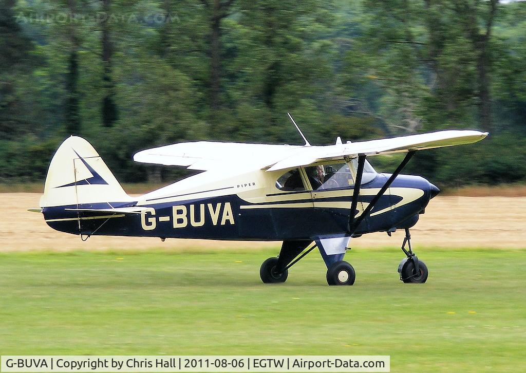 G-BUVA, 1959 Piper PA-22-135 Tri-Pacer C/N 22-1301, Oaksey Park resident