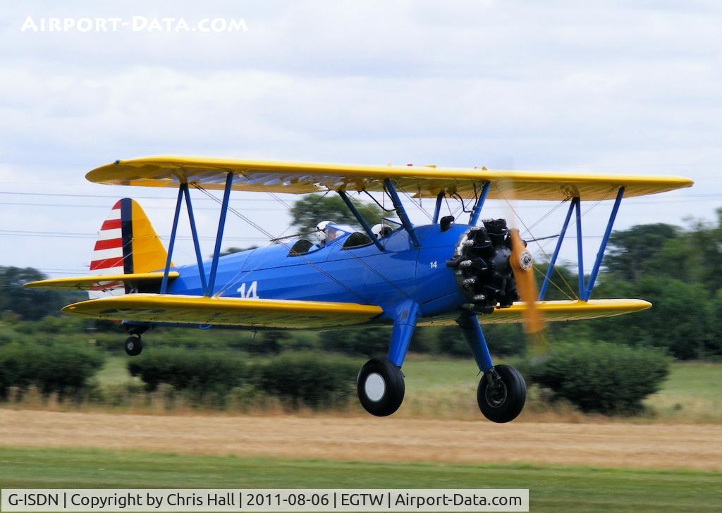 G-ISDN, 1941 Boeing N2S-3 Kaydet C/N 75-1263, Oaksey Park resident