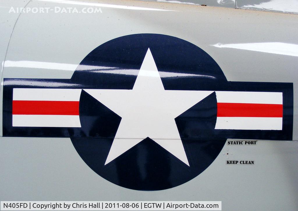 N405FD, 1990 SIAI-Marchetti SF-260D C/N 770, USAF roundel on the side of SIAI Marchetti SF-260D, N405FD